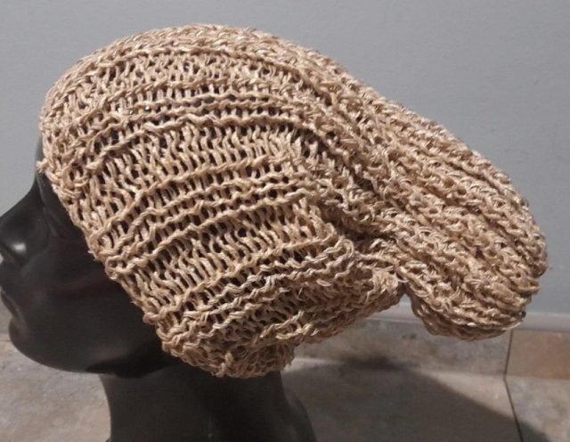 beanie letnia czapka z lnem