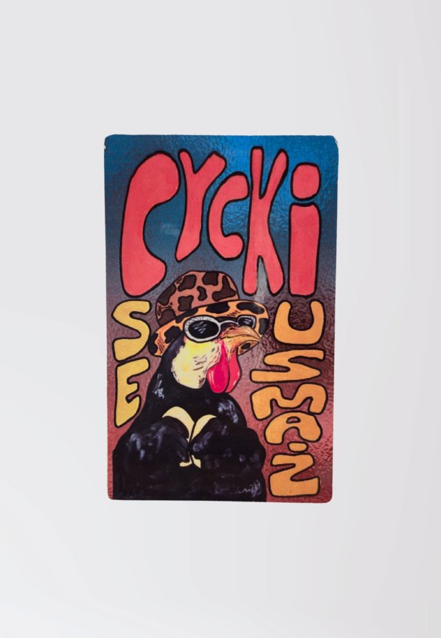 Magnes na lodówkę - kura -  CYCKI SE USMAŻ