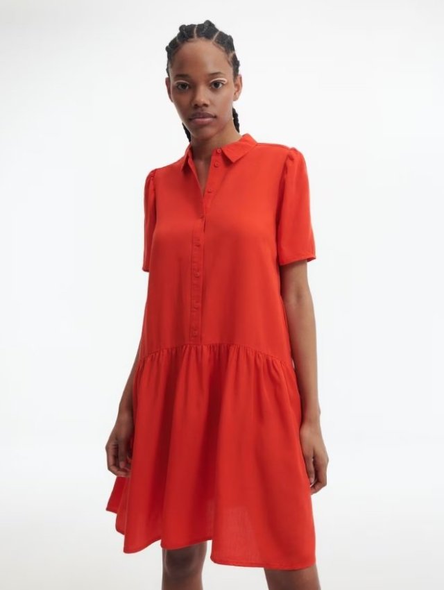 RESERVED - CZERWONA MIDI SUKIENKA - S