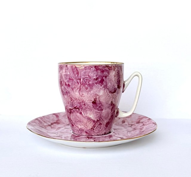 Filiżanka Różowy Marmurek Włocławek Carry PRL Design