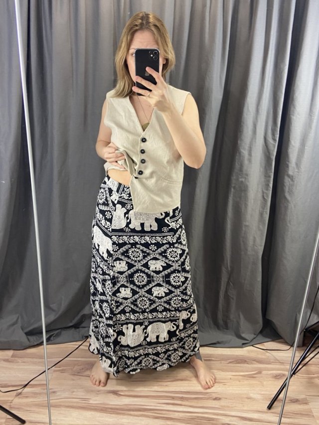 indyjska spódnica na szczęście