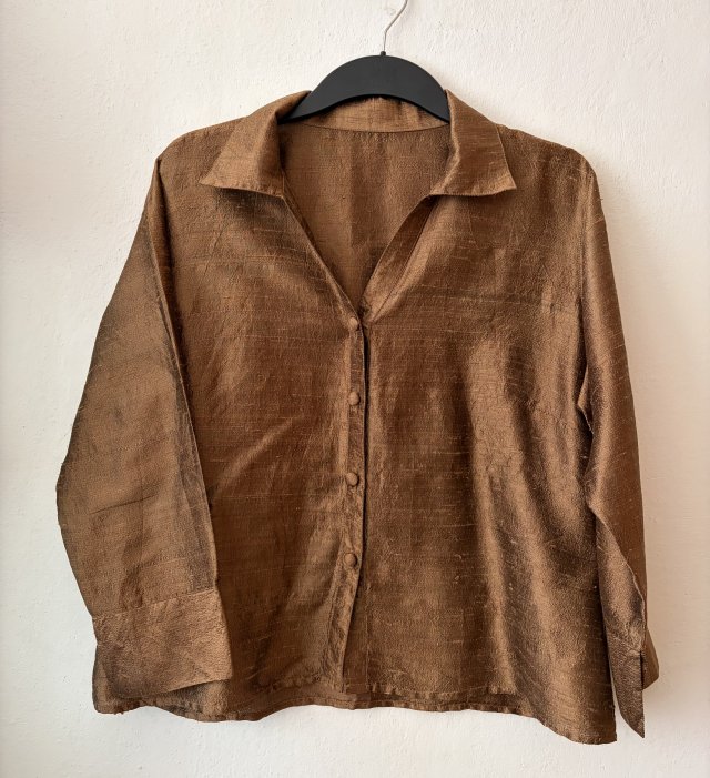 Silk -żakiet z Jedwabnego szantungu