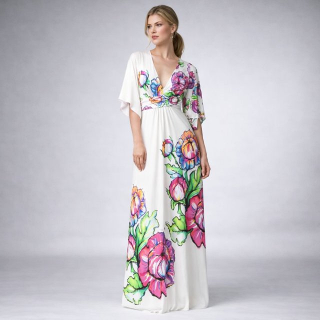 Magdalena Maxi Flower - sukienka