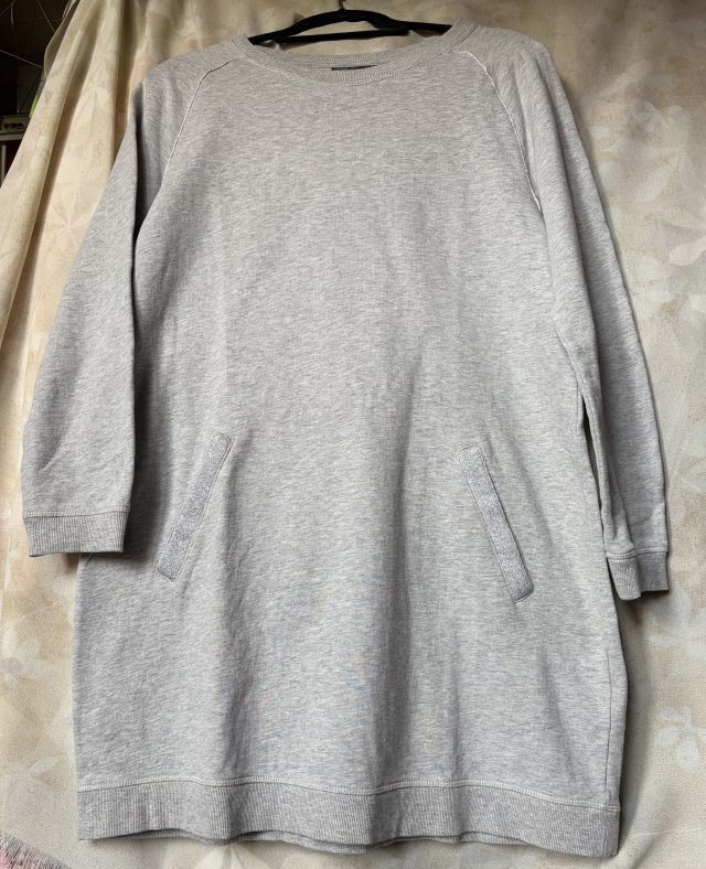 UP 2 FASHION 95% bawełna 5 % wiskoza ciepła sukienka bluza tunika  -  z metkami