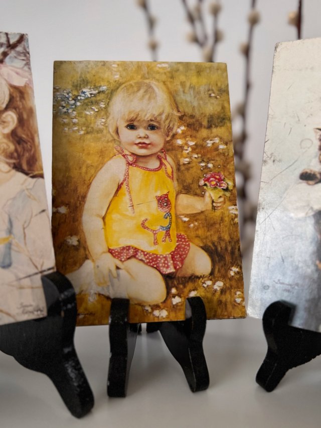 Dziewczynka, obrazek z serii dzieci Danuta Muszyńska-Zamorska