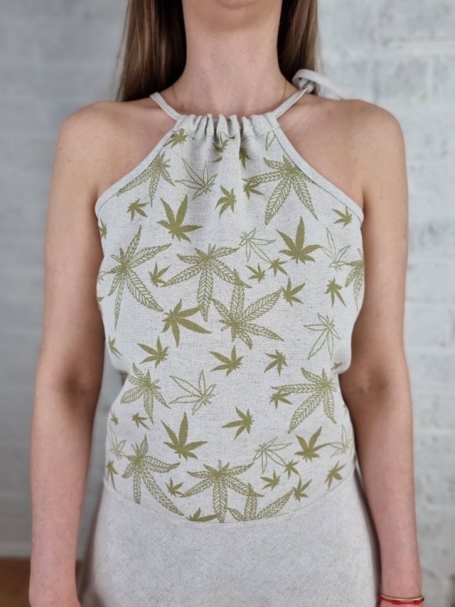 Dwustronny top konopno-bawelniany. Polskie konopie.