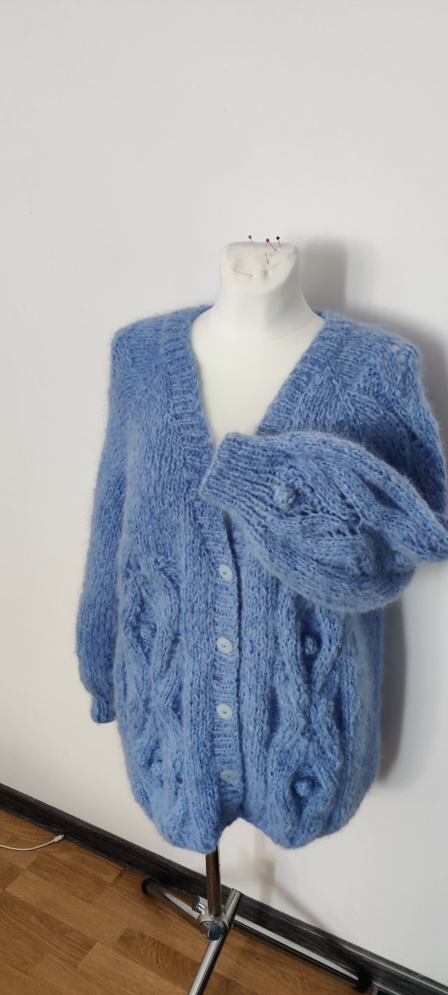 kardigan damski ręcznie zrobiony