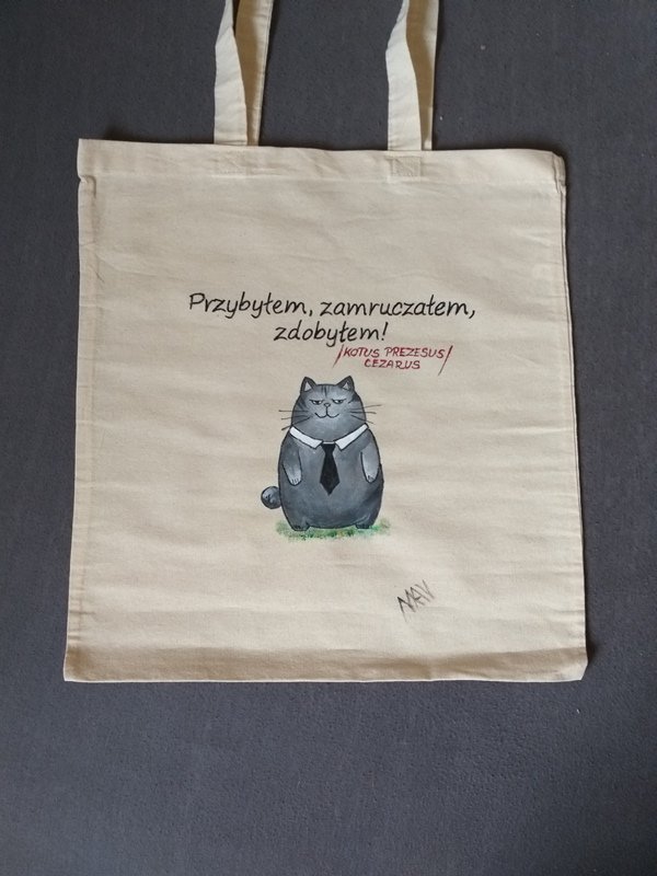 Torba ręcznie malowana KOTEŁ