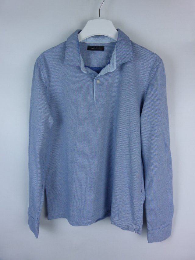 Cortefiel męska koszulka polo bawełna długie rękawy / L