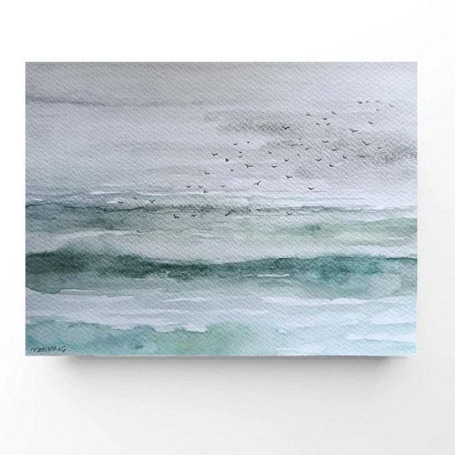 Morze -praca formatu 18/24 cm