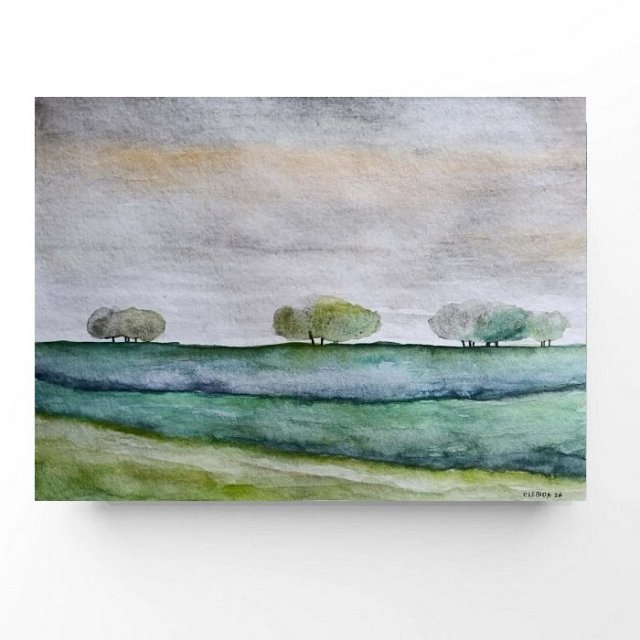 Pejzaż -praca formatu 18/24 cm