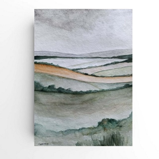 Pejzaż -praca formatu 24/18 cm