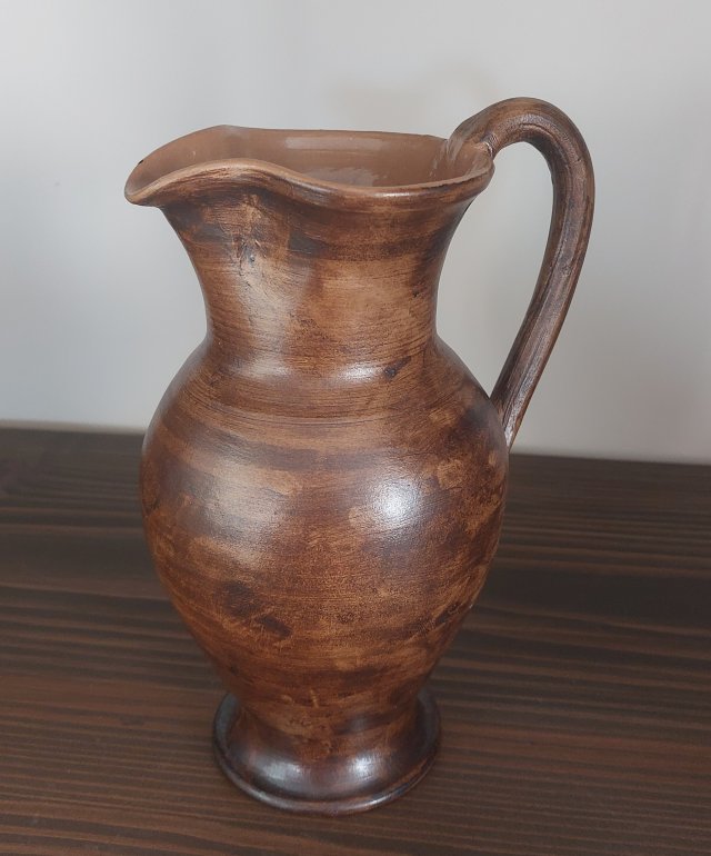 Vintage 50s/60s Austria J.Graf Stoob handmade wazon dzbanek rustykalny cottage farmhouse