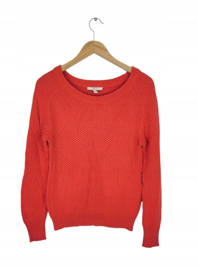 ESPRIT malinowy sweter damski luźny 34 XS