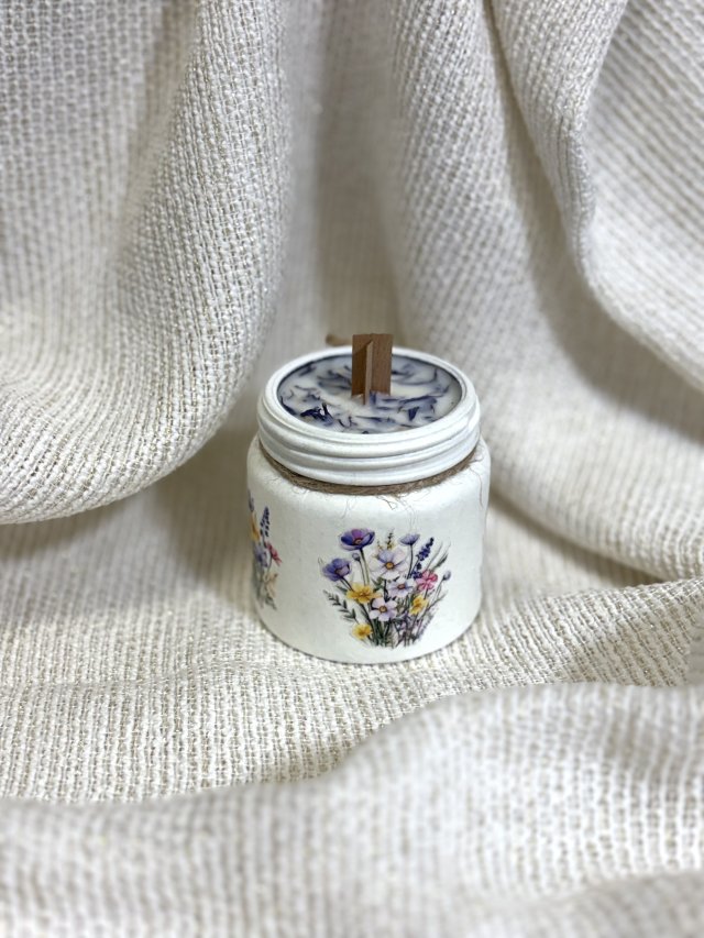 Świeczka sojowa- Kwiaty