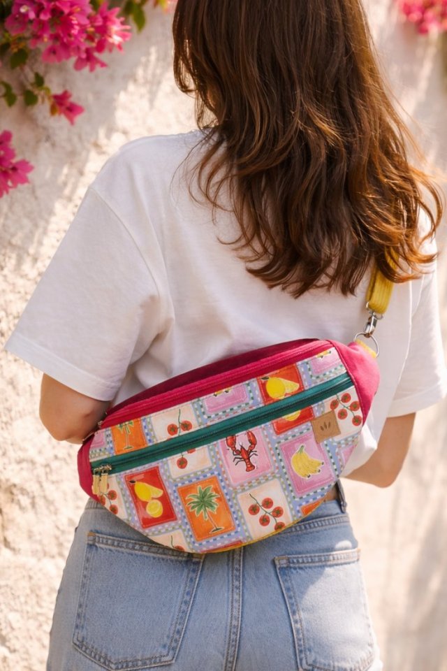 Kolorowa duża nerka XL Amalfi