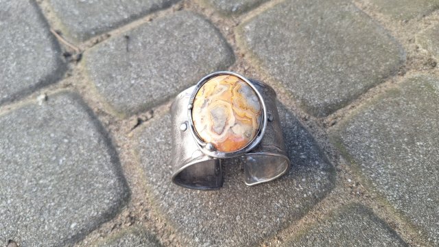 Szalony agat - bransoletka regulowana