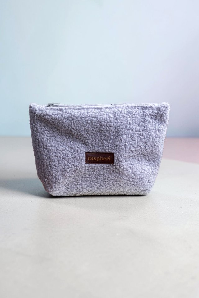 Szara kosmetyczka MAXI baranek