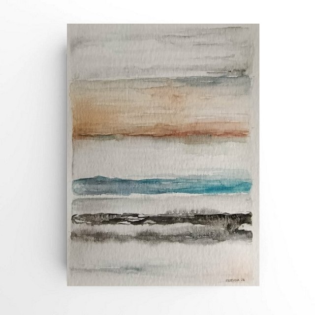 Abstrakcja -akwarela