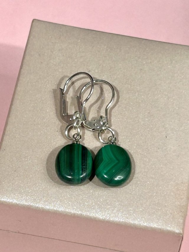 ☘︎ ☘︎ malachitowe kolczyki ☘︎ ☘︎