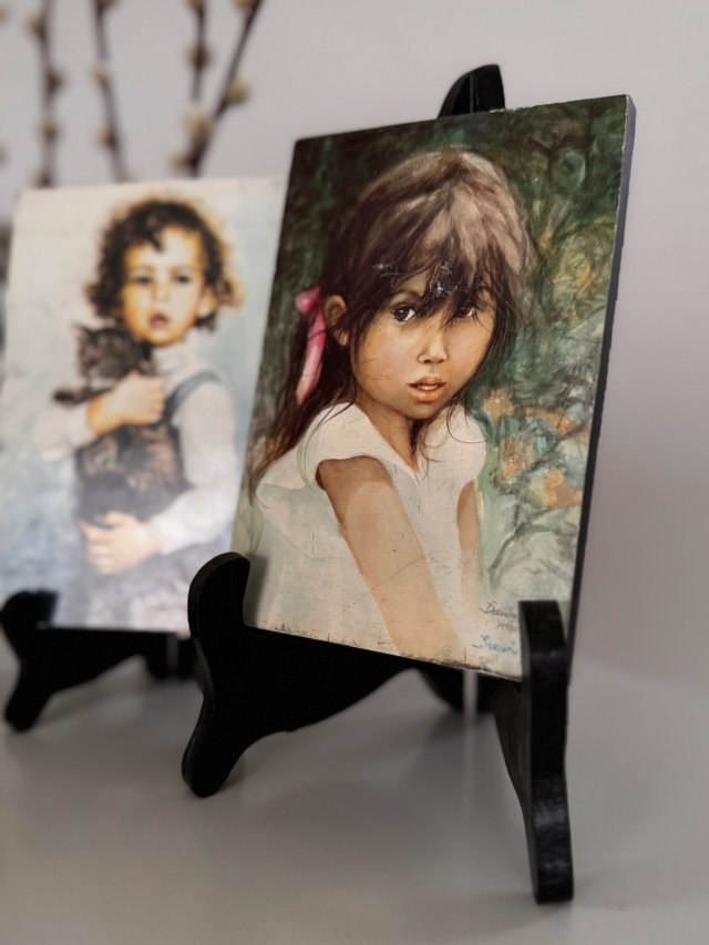 Dziewczynka, obrazek z serii dzieci Danuta Muszyńska-Zamorska