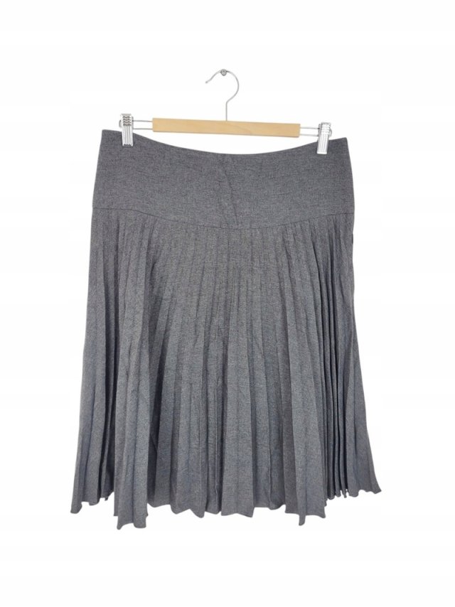AMARANTO spódnica midi szara plisy 38 M