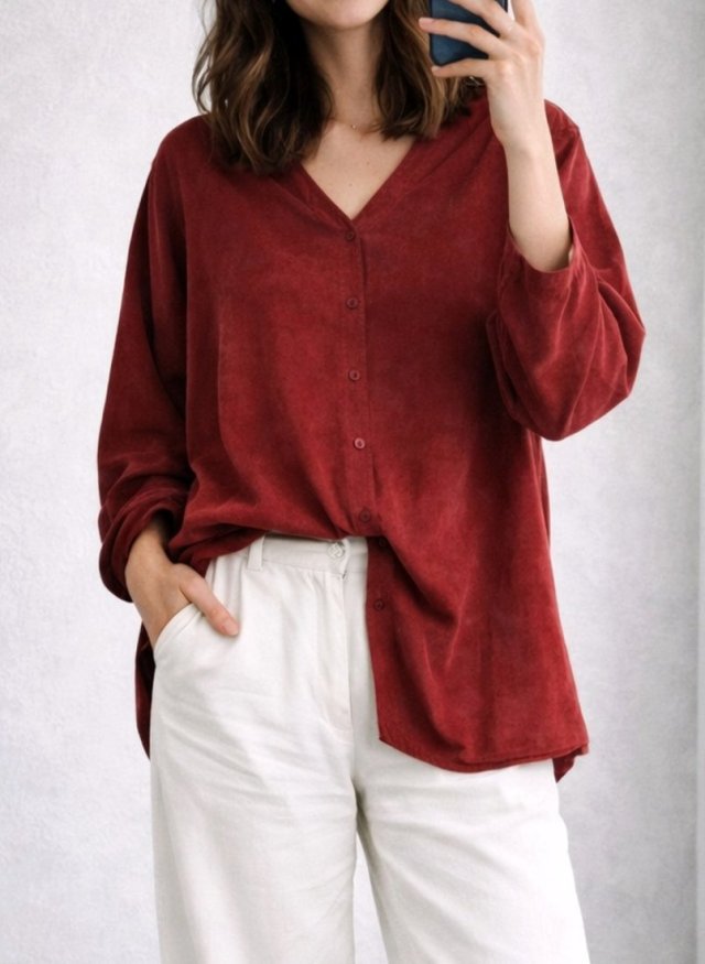 100% jedwab koszula vintage (Vk)