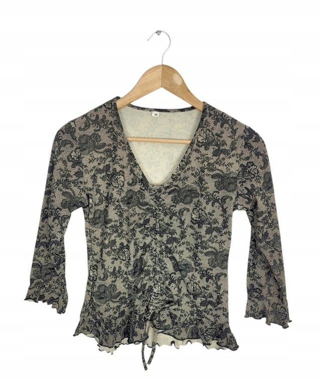 Bluzka z marszczeniem po środku jak koronka  36 S