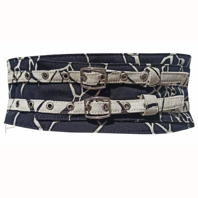 Pasek tekstylny z motywem marmuru