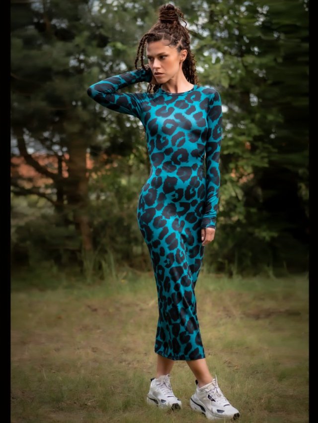 Dopasowana sukienka - Selena Deep Tropic