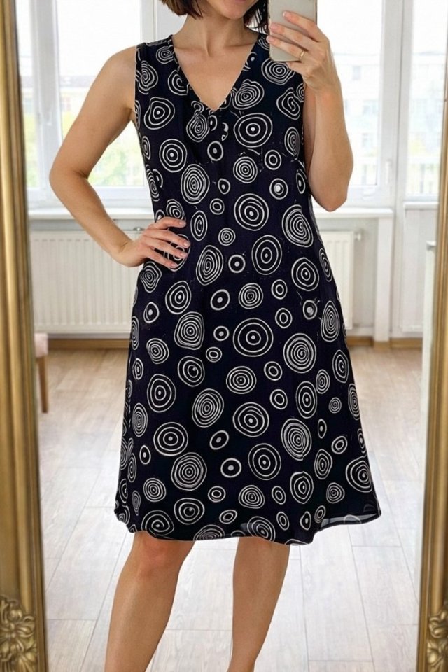 Sukienka 100% rayon (F, A, Vw)