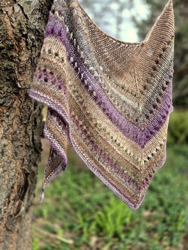 Późne wrzosowisko / chustka z Noro