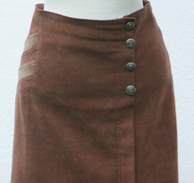 WŁOSKA SPÓDNICA  ALA ZAMSZ