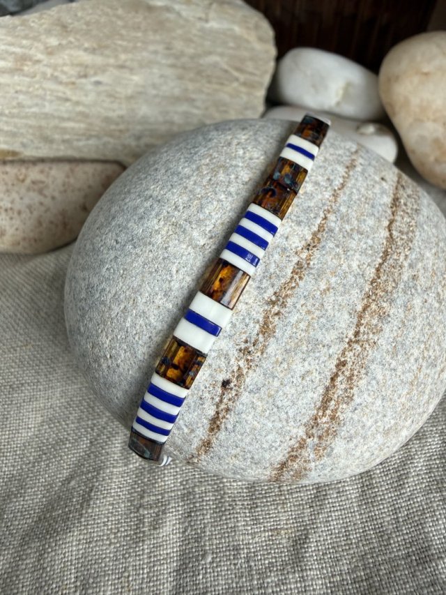 Bransoletka z japońskich koralików Miyuki Tila.