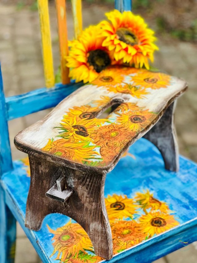 Zydelek, ryczka, słoneczniki, van Gogh, prezent