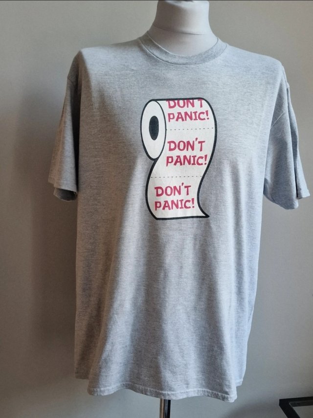 M43 Męski siwy szary t-shirt zabawny nadruk XL Edify clothing XL