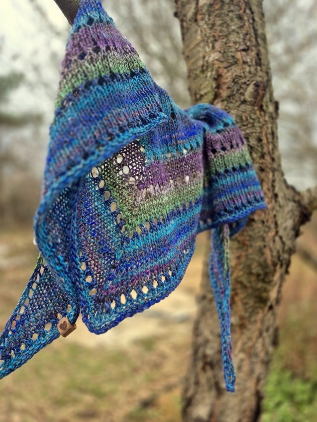 Z kobaltem / chusta z Noro