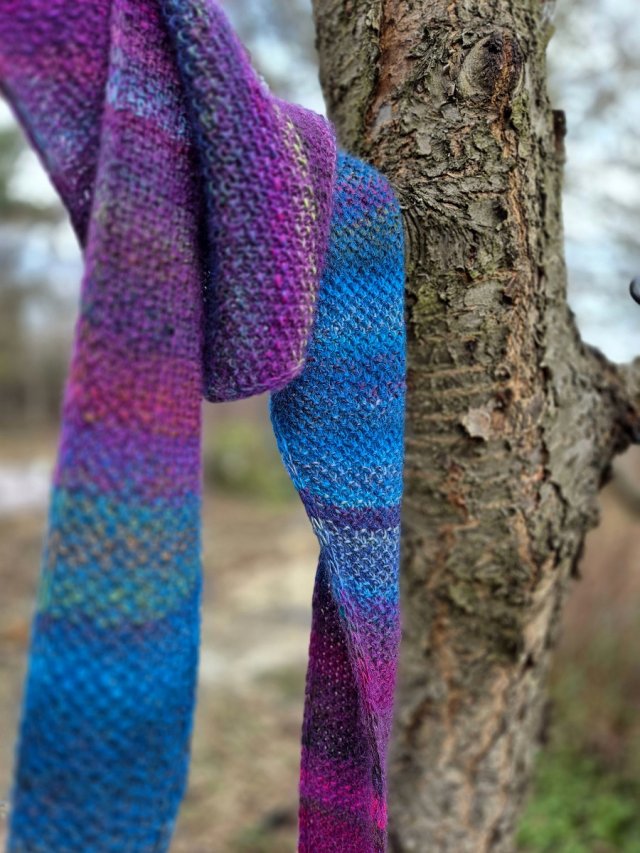 Energetyczna fuksja / szal z jedwabiem