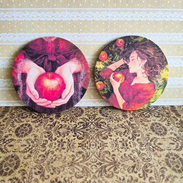 Para podkładek - Jabłkowa miłość
