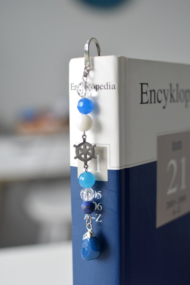 ZAKŁADKA DO KSIĄŻKI Z KAMIENI STER z agatem