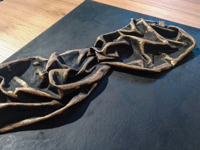 TRYPTYK RELIEF ŚCIENNY - MALARSTWO RZEŹBIARSKIE - 3 w cenie 2szt.