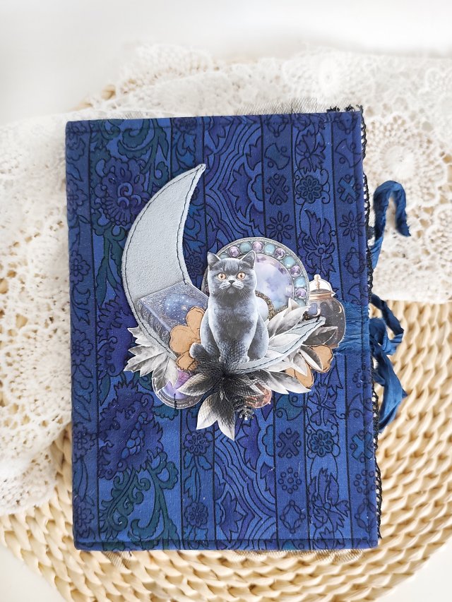 Magiczny Junk Journal A5 - Ręcznie robiony notes magiczny