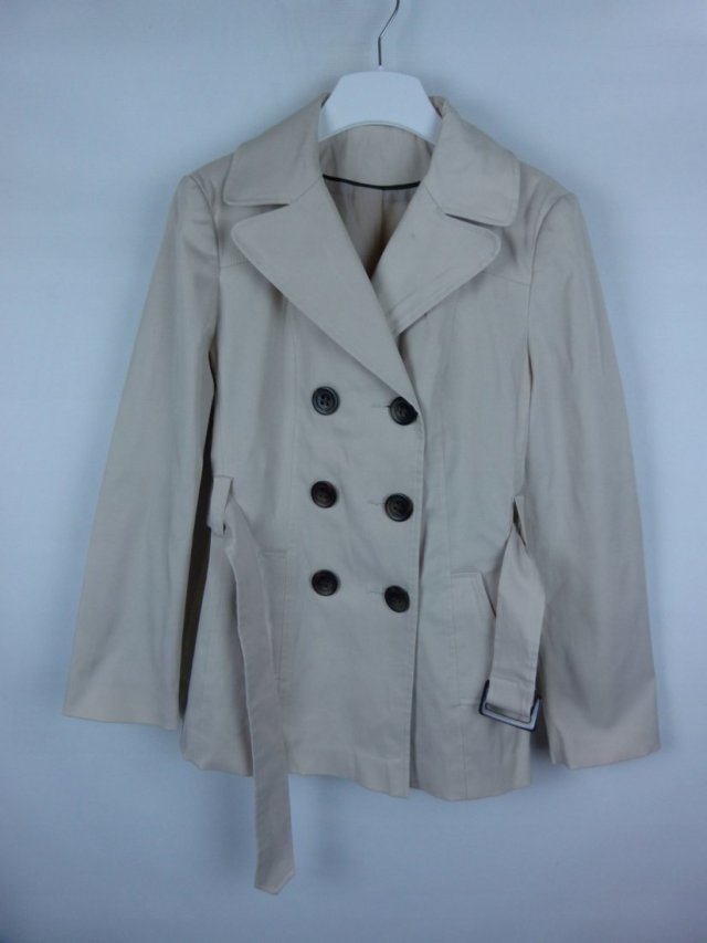 F&F płaszczyk trencz ecru 10 / 36