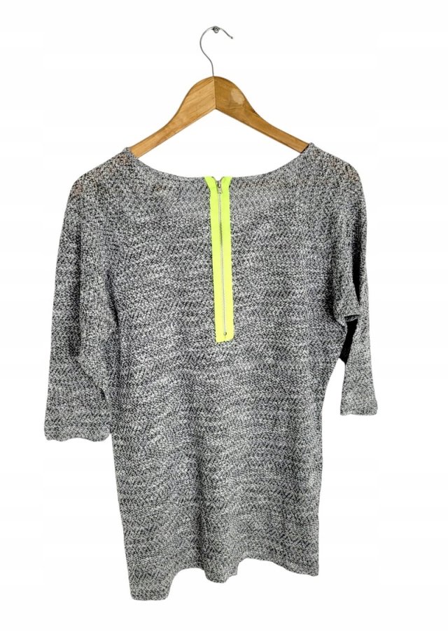 VERO MODA dzianinowa melanż neon zip 38 M