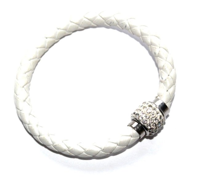 PLECIONA  bransoletka dżety magnes