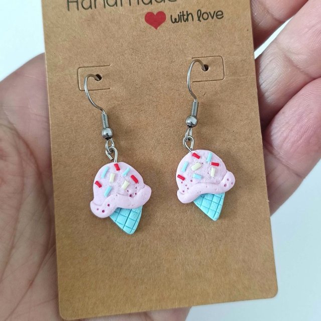 Pastelowe Kolczyki Lody