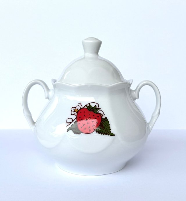 Cukiernica Lubiana Truskawka Kultowy PRL unikat kolekcjonerski polski design rarytas !