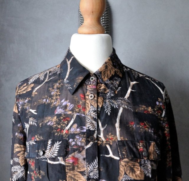 Koszula MEXX floral batyst jedwab XS S