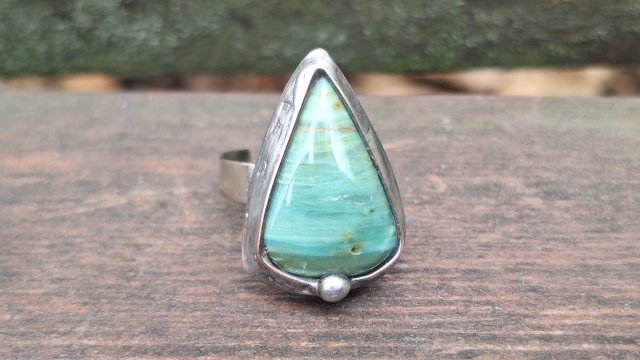 Jaspis - pierścionek regulowany