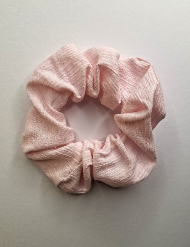 Scrunchie Gumka do Włosów Pastelowy Róż